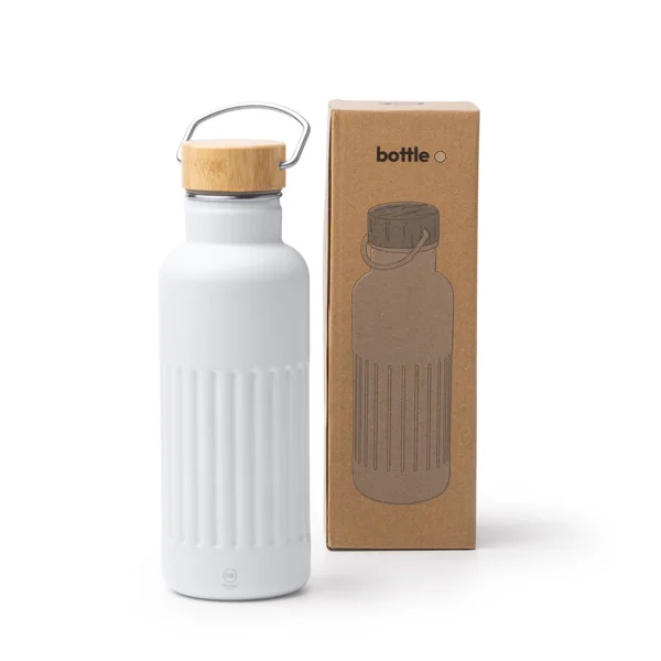 Bidón térmico tapa de bambú 500 ml · Nobuk — otra vista
