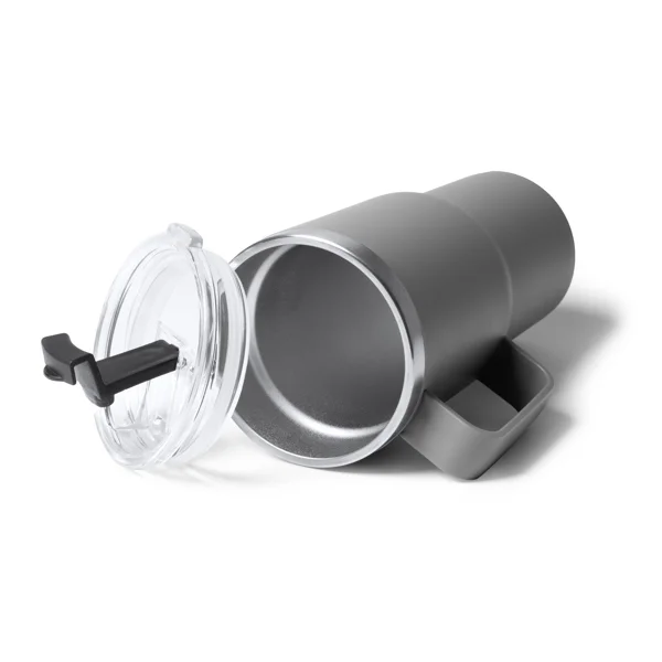 Taza doble capa acero y PP 500 ml · Kencher — otra vista