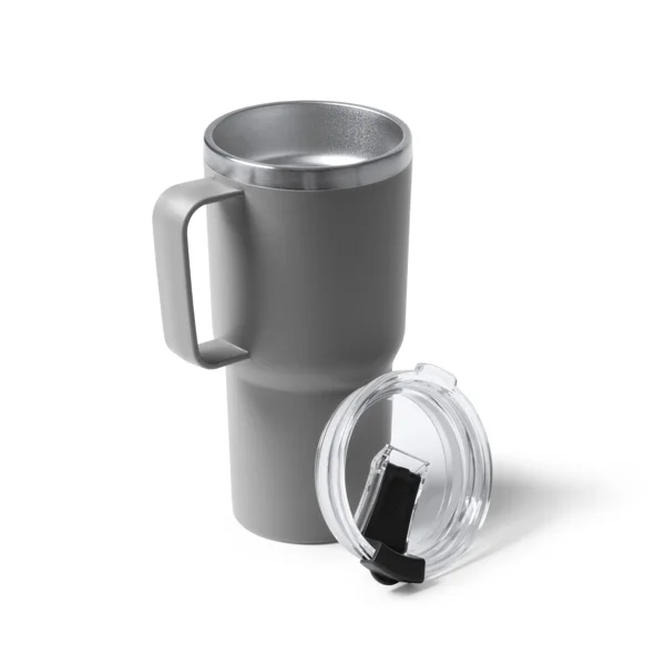 Taza doble capa acero y PP 500 ml · Kencher — otra vista