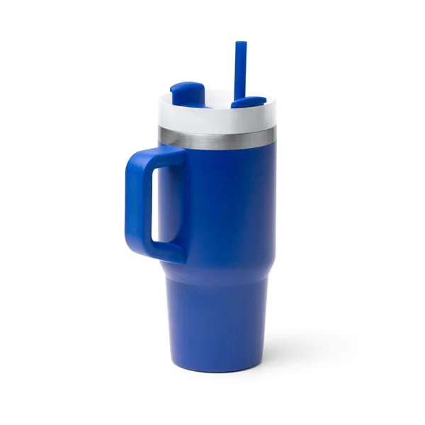 Taza térmica con asa y pajita 400 ml · Gotex